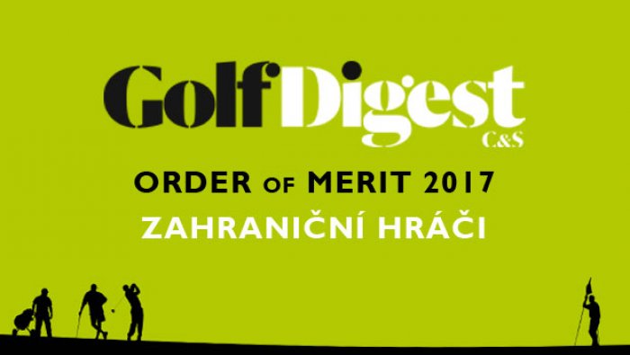 GOLF DIGEST ORDER OF MERIT 2017 – ZAHRANIČNÍ HRÁČI (k 30.6.2017)