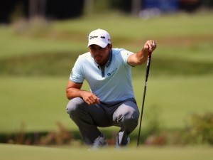 September 4, 2015: Jason Day lines up his putt on 18 during the first round of the Deutsche Bank Championship at TPC Boston in Norton, Massachusetts., Image: 257602010, License: Rights-managed, Restrictions: Content available for editorial use, pre-approval required for all other uses., Model Release: no, Credit line: Profimedia, Corbis