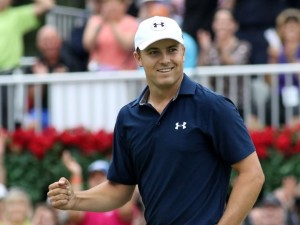 27 September 2015: Jordan Spieth reacts to winning the final round of the 2015 Tour Championship at East Lake Golf Club in Atlanta, Georgia. Jordan Spieth wins the Tour Championship and the Fedex Cup. (Photograph by Michael Wade/Icon Sportswire), Image: 260435290, License: Rights-managed, Restrictions: Content available for editorial use, pre-approval required for all other uses., Model Release: no, Credit line: Profimedia, Corbis