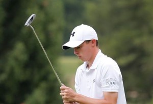 Matthew Fitzpatrick of England lines up a putt during the final round of the Omega European Masters Golf Tournament in Crans-Montana, Switzerland, Sunday, July 26, 2015., Image: 253887247, License: Rights-managed, Restrictions: , Model Release: no, Credit line: Profimedia, TEMP EPA