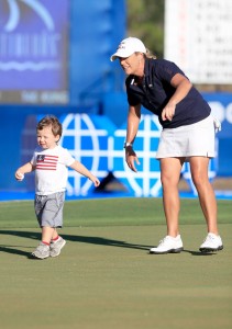 NAPLES, FL - NOVEMBER 22: Cristie Kerr of the United States celebrates her win on the eighteenth hole during the final round of the CME Group Tour Championship at Tiburon Golf Club on November 22, 2015 in Naples, Florida. Sam Greenwood, Image: 267319600, License: Rights-managed, Restrictions: , Model Release: no, Credit line: Profimedia, AFP