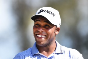 US golfer Harold Varner III smiles during the fourth round of the Australian PGA Championship at the Royal Pines resort on the Gold Coast, Queensland, Australia, 04 December 2016., Image: 307484512, License: Rights-managed, Restrictions: AUSTRALIA AND NEW ZEALAND OUT EDITORIAL USE ONLY EDITORIAL USE ONLY, Model Release: no, Credit line: Profimedia, TEMP EPA