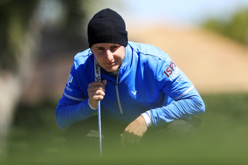 ORLANDO, FL - MARCH 16: Emiliano Grillo of Argentina lines up a putt during the first round of the Arnold Palmer Invitational Presented By MasterCard on March 16, 2017 in Orlando, Florida. Sam Greenwood, Image: 325568257, License: Rights-managed, Restrictions: , Model Release: no, Credit line: Profimedia, Getty images