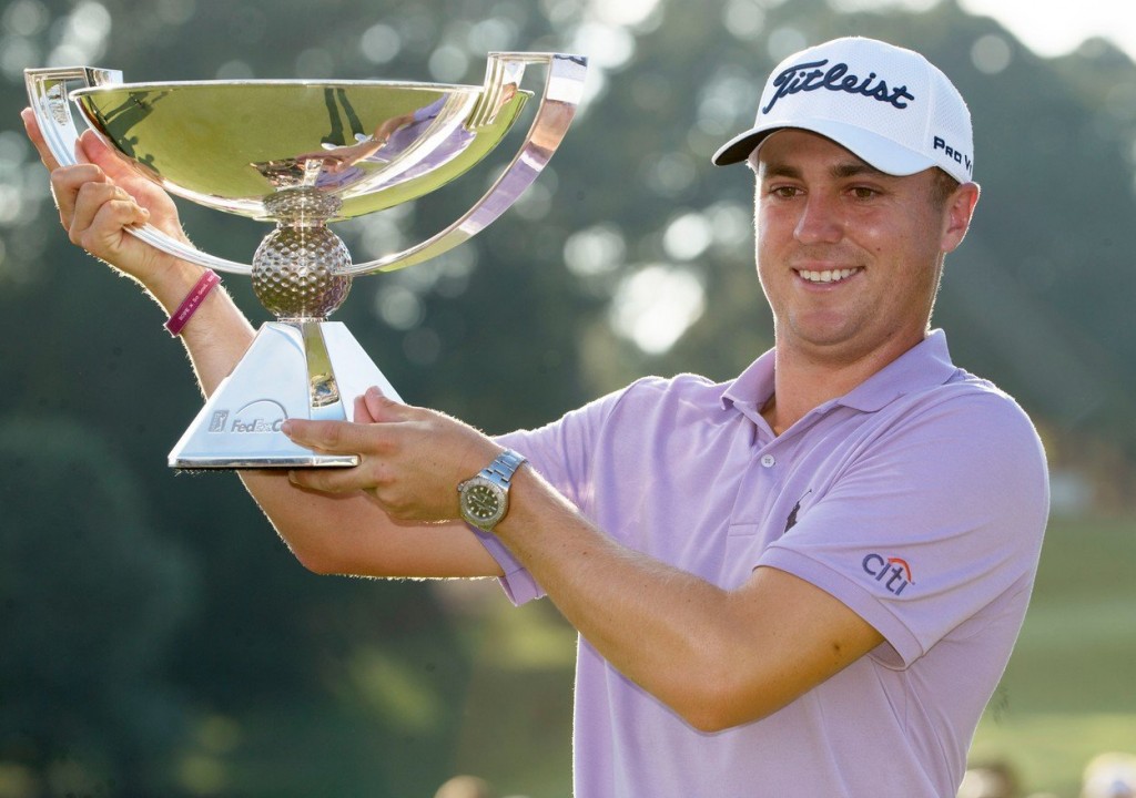 Justin Thomas vyhrál FedEx Cup v sezóně 2016/2017 (Foto: Profimedia)