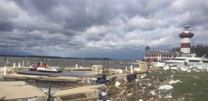 Hurikán Matthew řádil i na Hilton Head a odneslo to známé hřiště