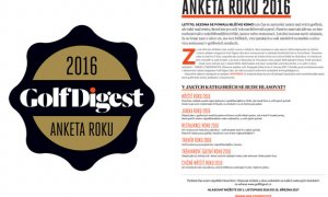 GOLF DIGEST ANKETA ROKU 2016