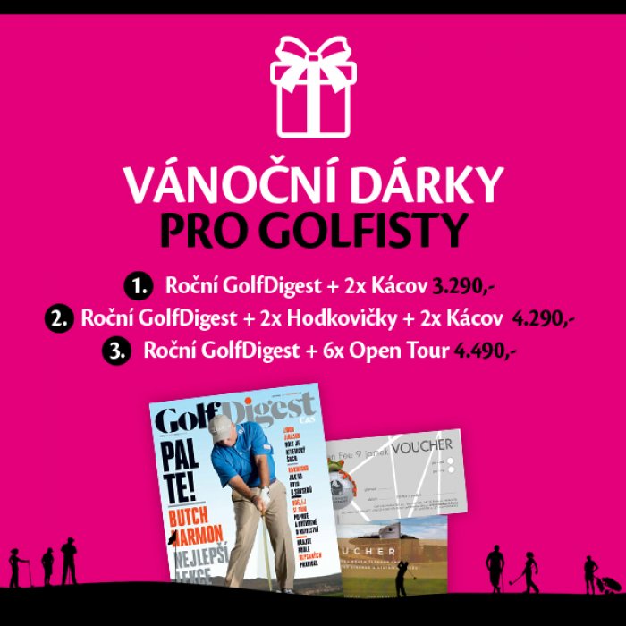 POTĚŠTE své blízké vánočním balíčkem GOLF DIGEST