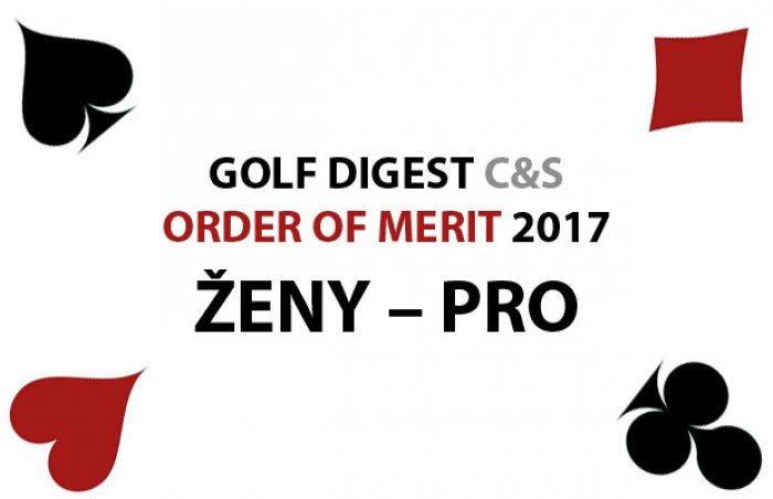 GOLF DIGEST C&S ORDER OF MERIT 2017 – ŽENY PRO (k 31.12.2017)