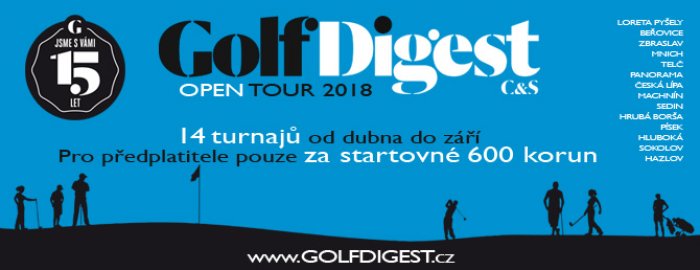 Není to APRÍL, ale realita. Na turnaje GOLF DIGEST OPEN TOUR je čekací listina