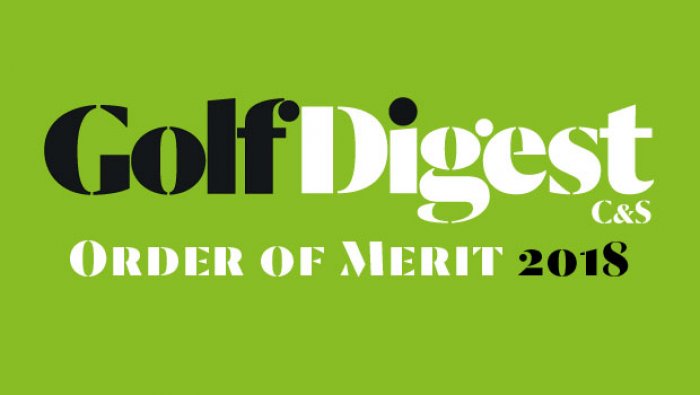 GOLF DIGEST C&S Order of Merit k 31.3.2018