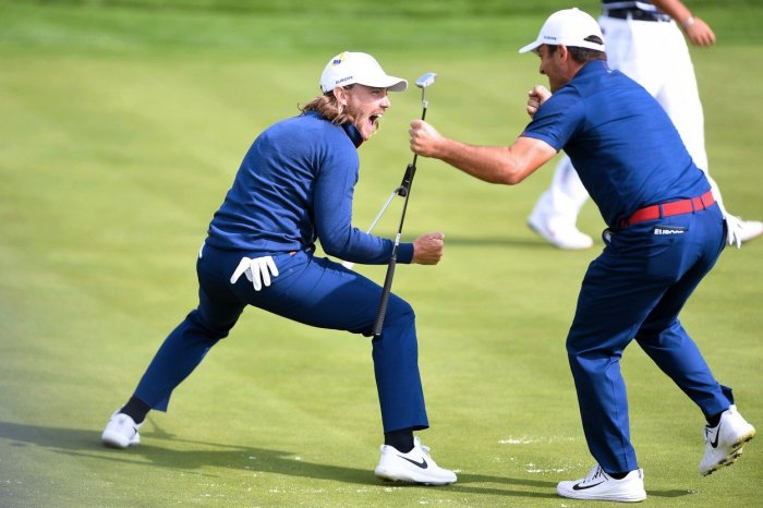 Dokonalý obrat. Evropa po prvním dni vede Ryder Cup