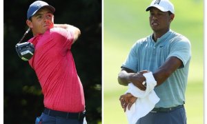 Woods dělí vedení s McIlroyem. Oba zahráli osm pod par