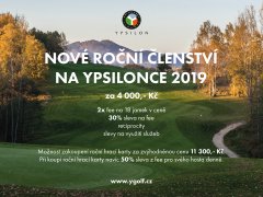 NOVÉ ROČNÍ ČLENSTVÍ NA YPSILONCE!