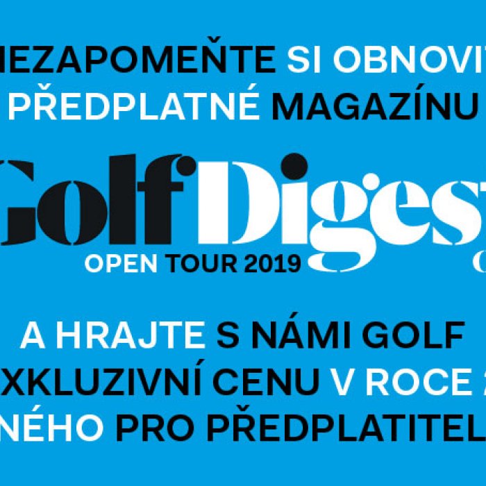 Otevření registrace na turnaj GolfDigest Open Tour - Zbraslav 28.4