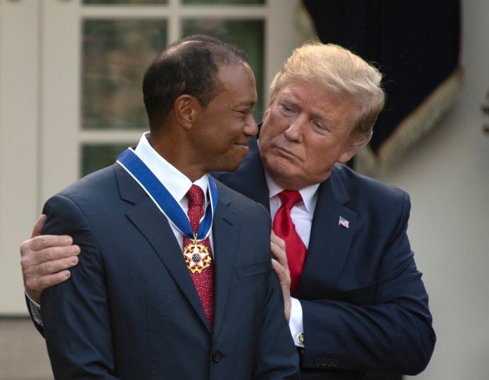 Woods dostal od Trumpa medaili svobody