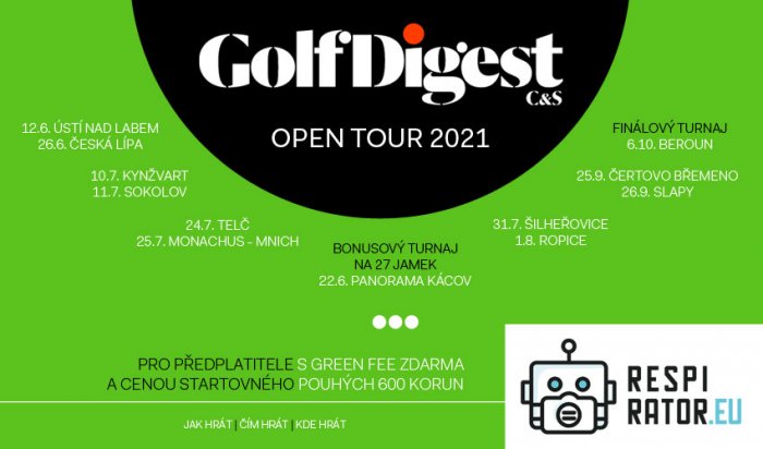 Čertovo Břemeno a Slapy přijďte si zahrát GolfDigest Open Tour