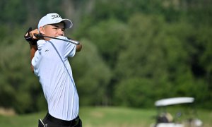 Na Czech Open v Berouně trápily golfisty rychlé a tvrdé greeny. Pral se s nimi i 13letý Klein